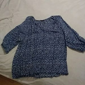 Anne Carson Blue top